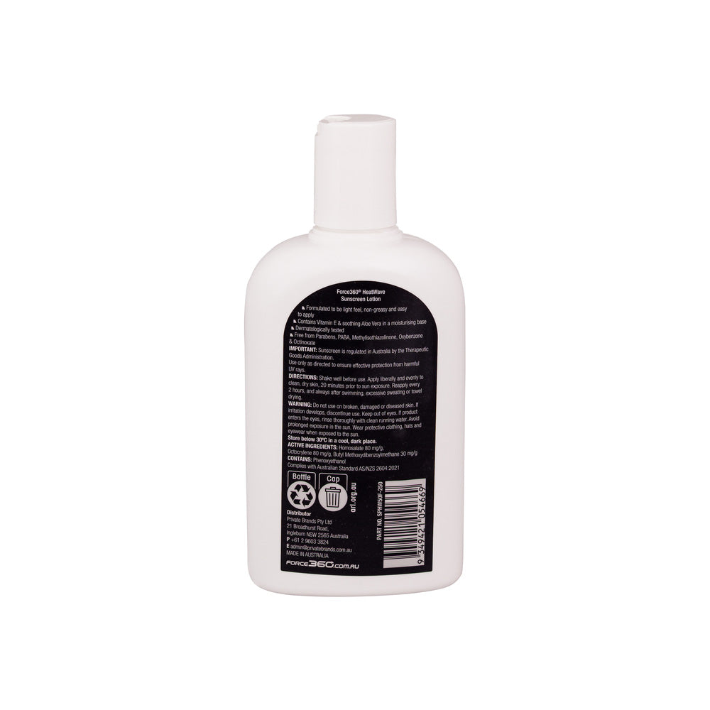 Sunscreen Force360 Heatwave 50+ Lotion 250ml Fliptop_620217_SPHW50F-250