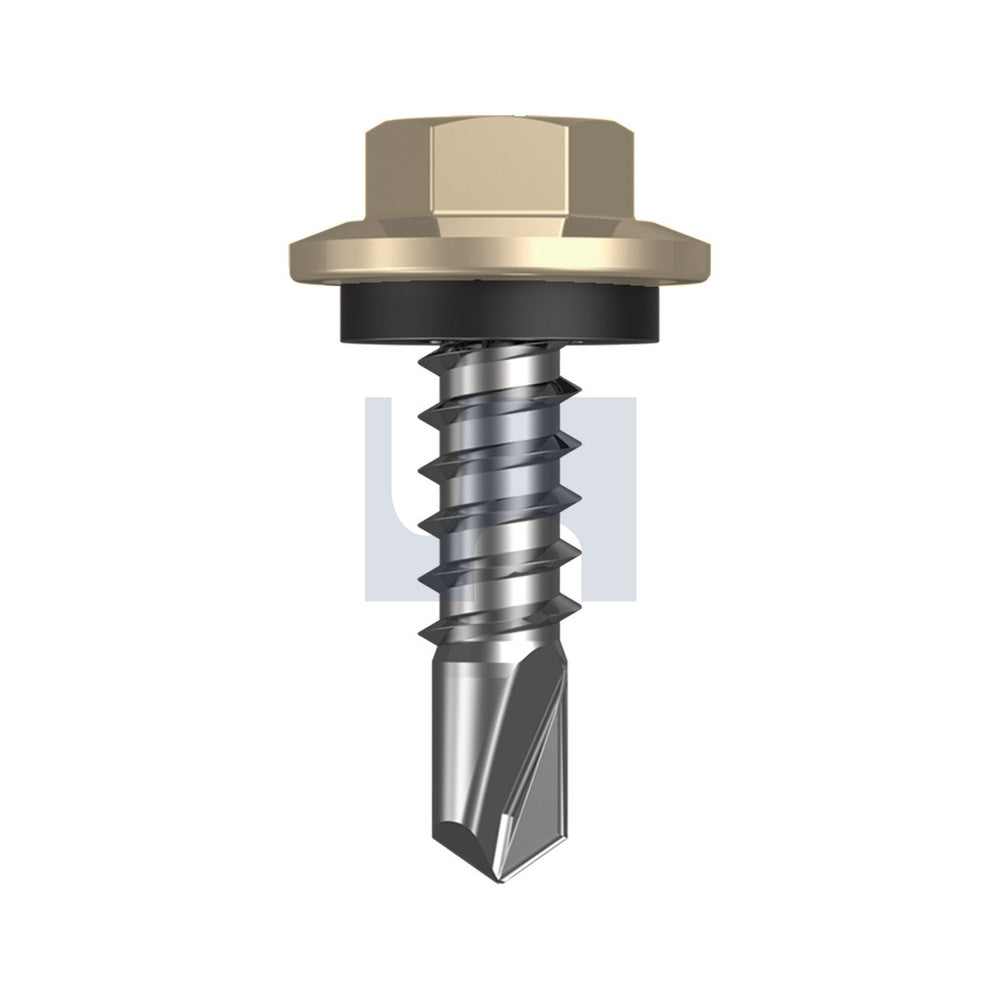 Metal Sds Hex Head + Washer Paperbark - Cl4 As3566 #12-14 20 - Pk 1000_40095337_TPAM4SH1214020