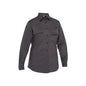 Shirt WMS L/S 140gsm Poly/Cotton Vented 8 Charcoal BL6490 Bisley_40038919_BL6490_BCCG8