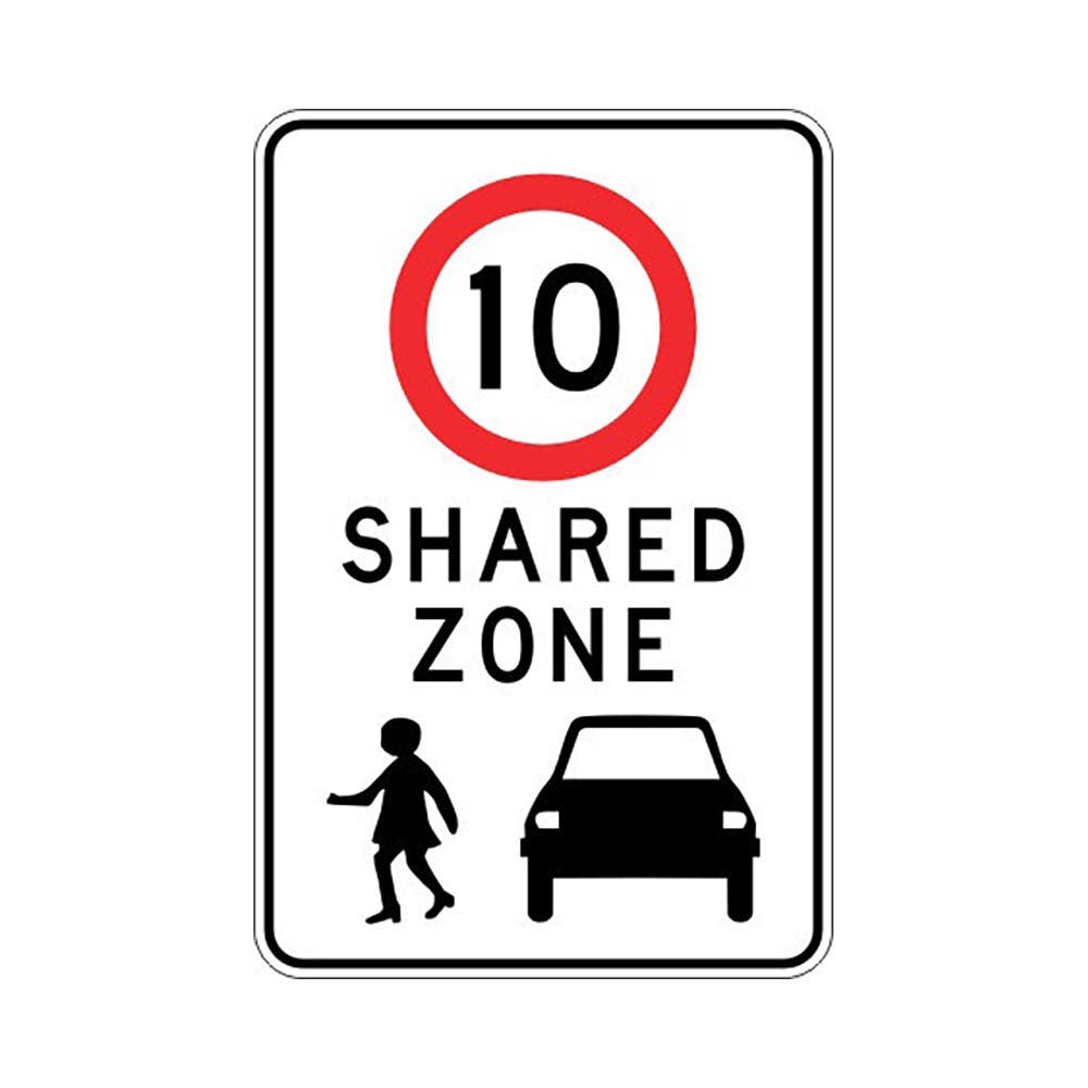 10km Shared Zone Sign 450x600mm_505130_ASZFT6045