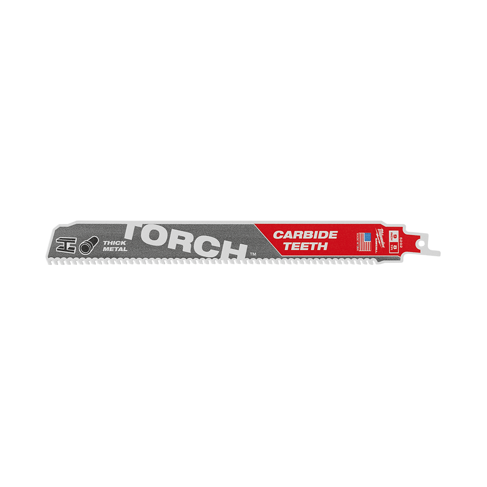 MILWAUKEE THE TORCH WITH CARBIDE TEETH SAWZALL BLADE 230MM 7TPI 505740 48005202