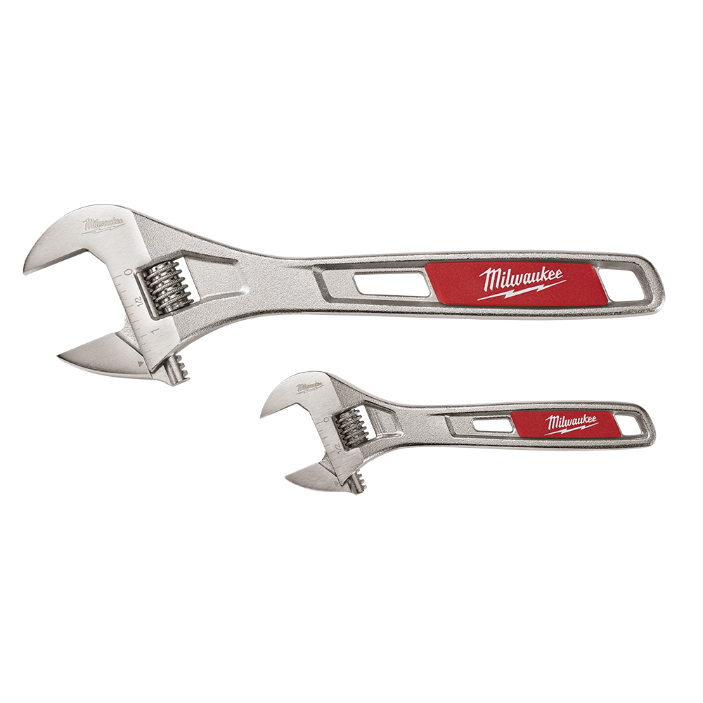 Wrench Adjustable 250mm/150mm 2pk Milwaukee 48227400 507456 48227400