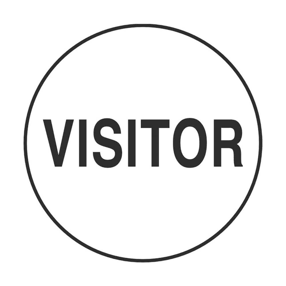 Hard Hat Sticker - Visitor Brady 4/pack 508426 42284
