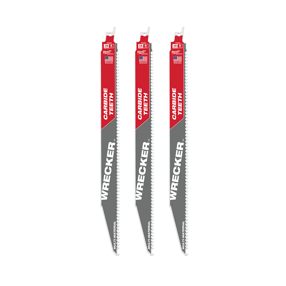 Blade 300mm 6TPI The Wrecker Carbide Teeth 3/pk Milwaukee_514204_48005343