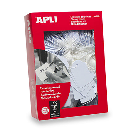 Apli Merchandise Strung Tags No.392 36X53Mm White_1019581_900392