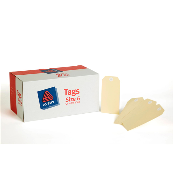 Esselte Shipping Tags No.6 67X134mm Buff Box 1000_22109100_38988