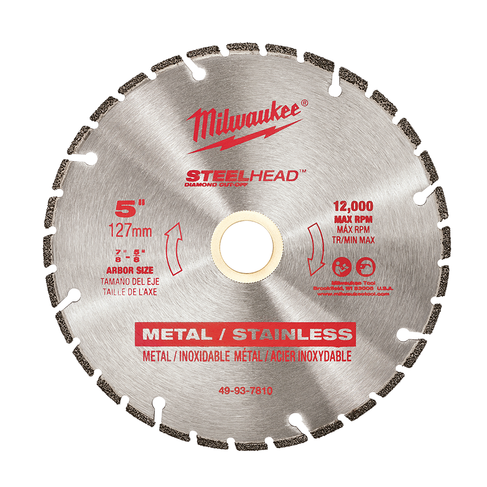 Blade Cut Off Diamond 125mm 5'' Steelhead Milwaukee 516158 49937810