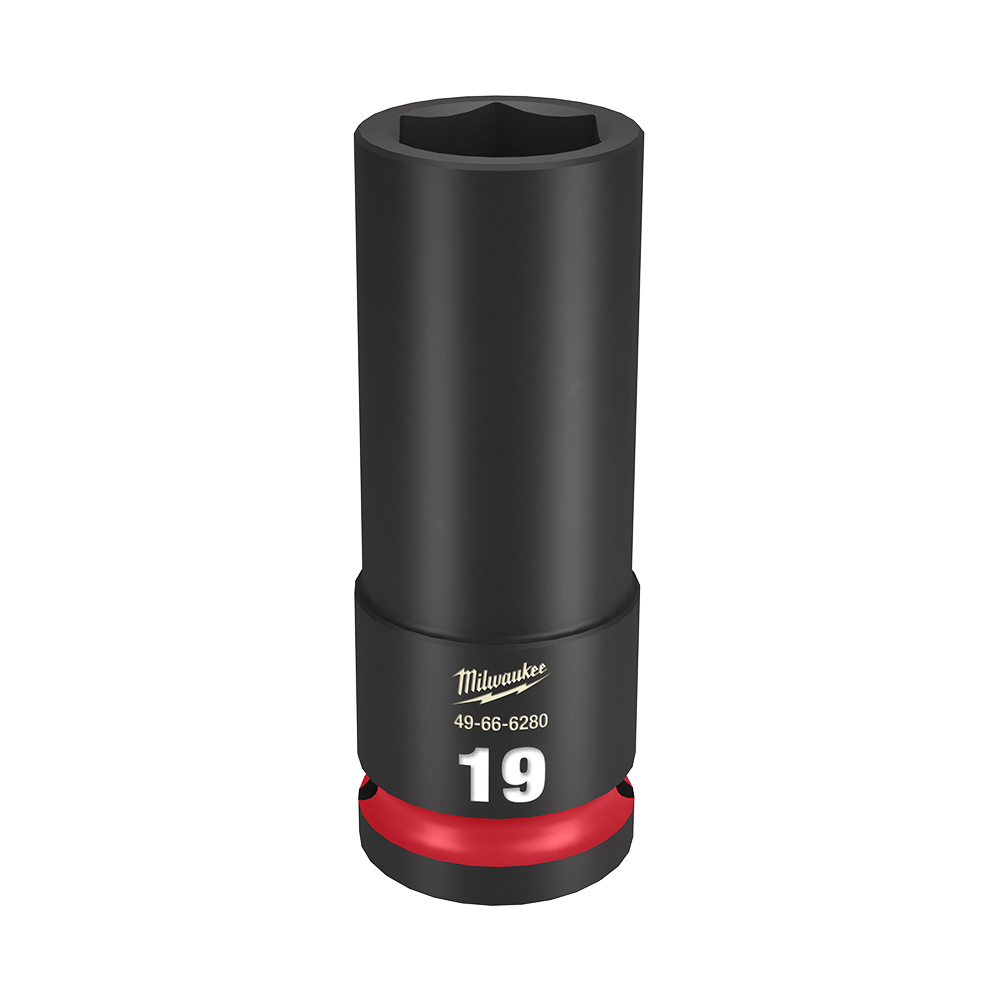 Milwaukee Impact Socket 1/2 Inch Drive Deep 19mm 6 Point 519503 49666280
