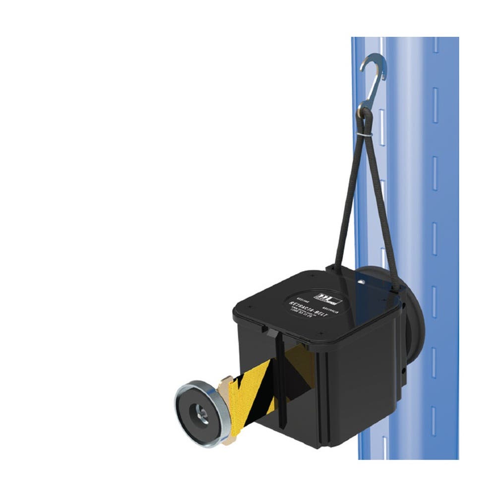Barrier Retractable Magnetic Mount 7.6m Black/Yellow Webbing 519660 871681