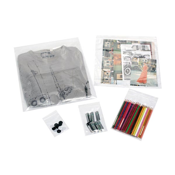 Cumberland Plastic Press Seal Bags 90X150mm 40 Micron Clear Pack 1000 38103700 MSB5