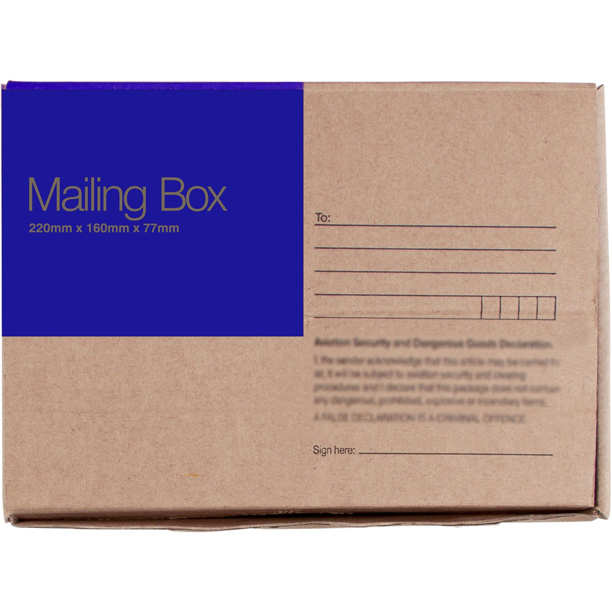 Cumberland Mailing Box 220X160X77mm Brown Pack 25_520634000_7119A