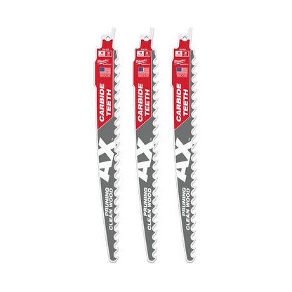 PRUNING AND CLEAN WOOD 225MM 3PK AX WITH CARBIDE TEETH 522306 48005332