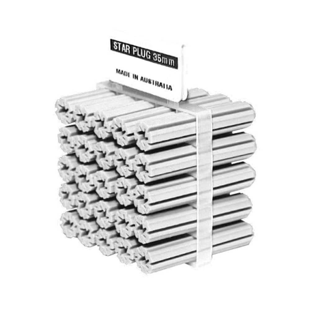 Plug Wall Plastic White 5 x 25mm Pk 25 5226003 MWPFW-25