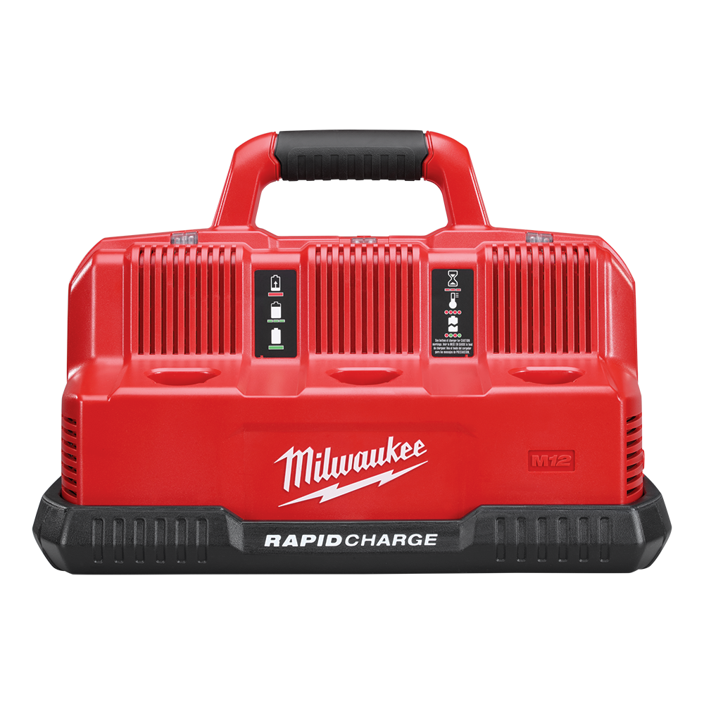 MILWAUKEE 12V/18V 3 BAY SIMULTANEOUS BATTERY CHARGER M12-18C3 522883 M12-18C3