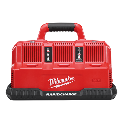 MILWAUKEE 12V/18V 3 BAY SIMULTANEOUS BATTERY CHARGER M12-18C3 522883 M12-18C3