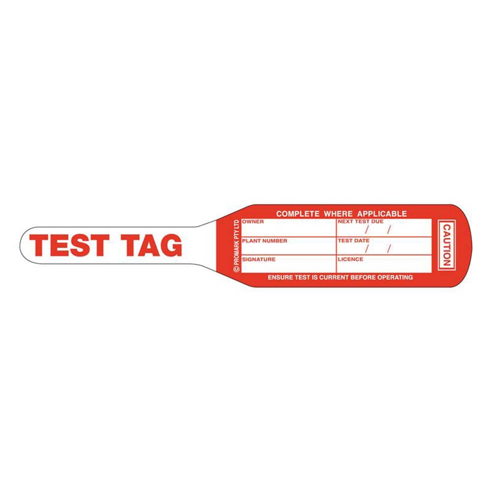 Appliance Test Tags December - February Red 100 Pk 5229001 TAGTA1R
