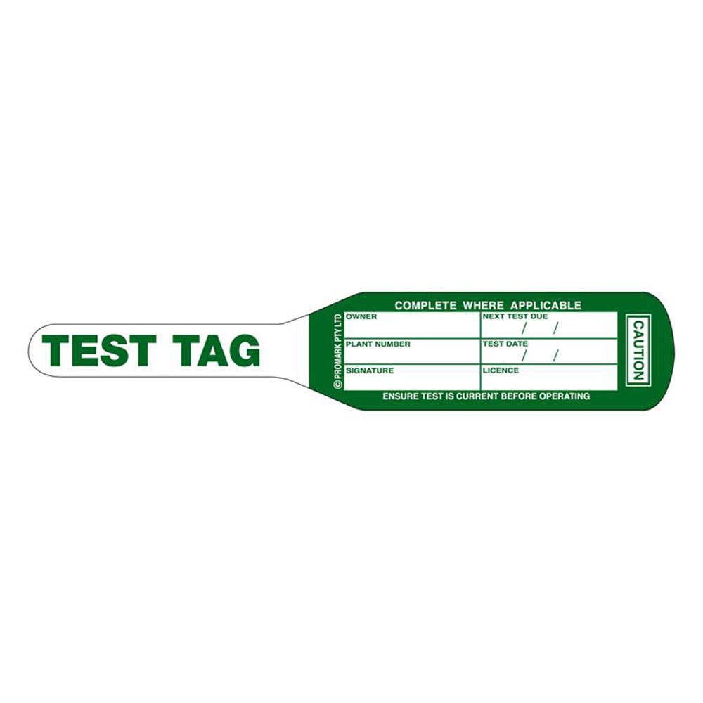 Appliance Test Tags March - May Green 100 Pk 5229002 TAGTA2G