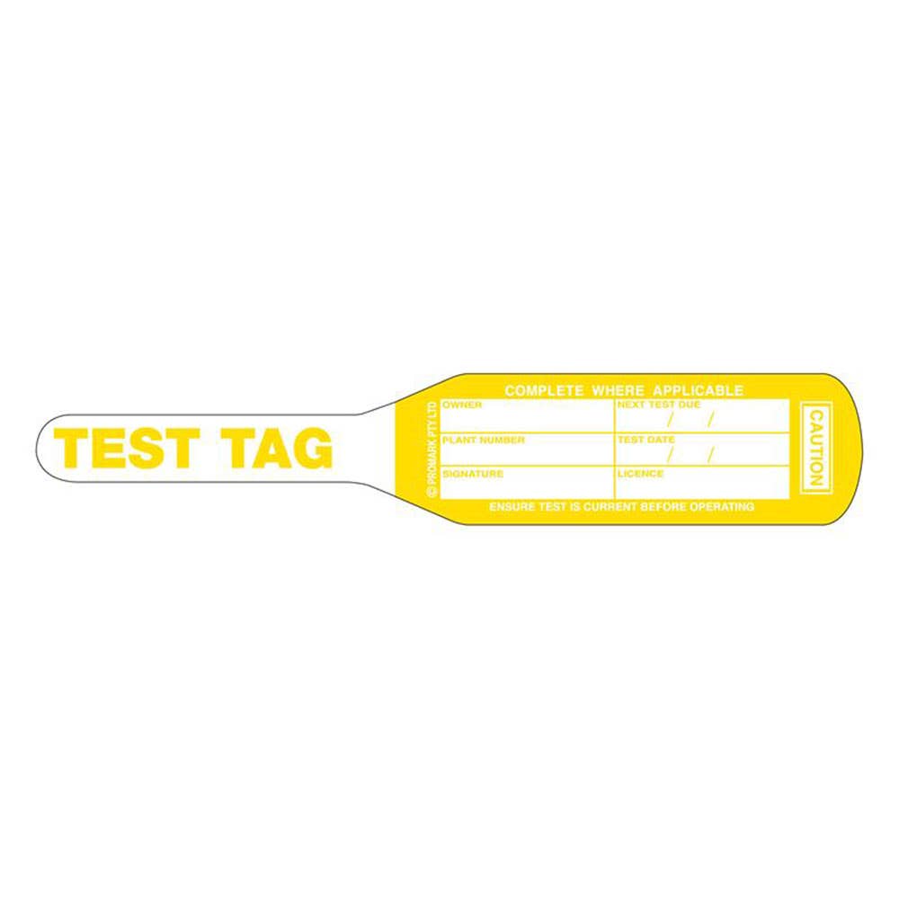 Appliance Test Tags September - November Yellow 100 Pk 5229004 TAGTA4Y