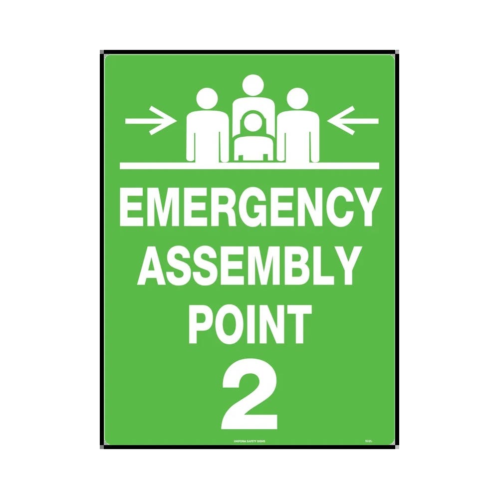 Sign: 600 X 450mm-Metal-Emerg. Assembly Point 2_36019414_522LM