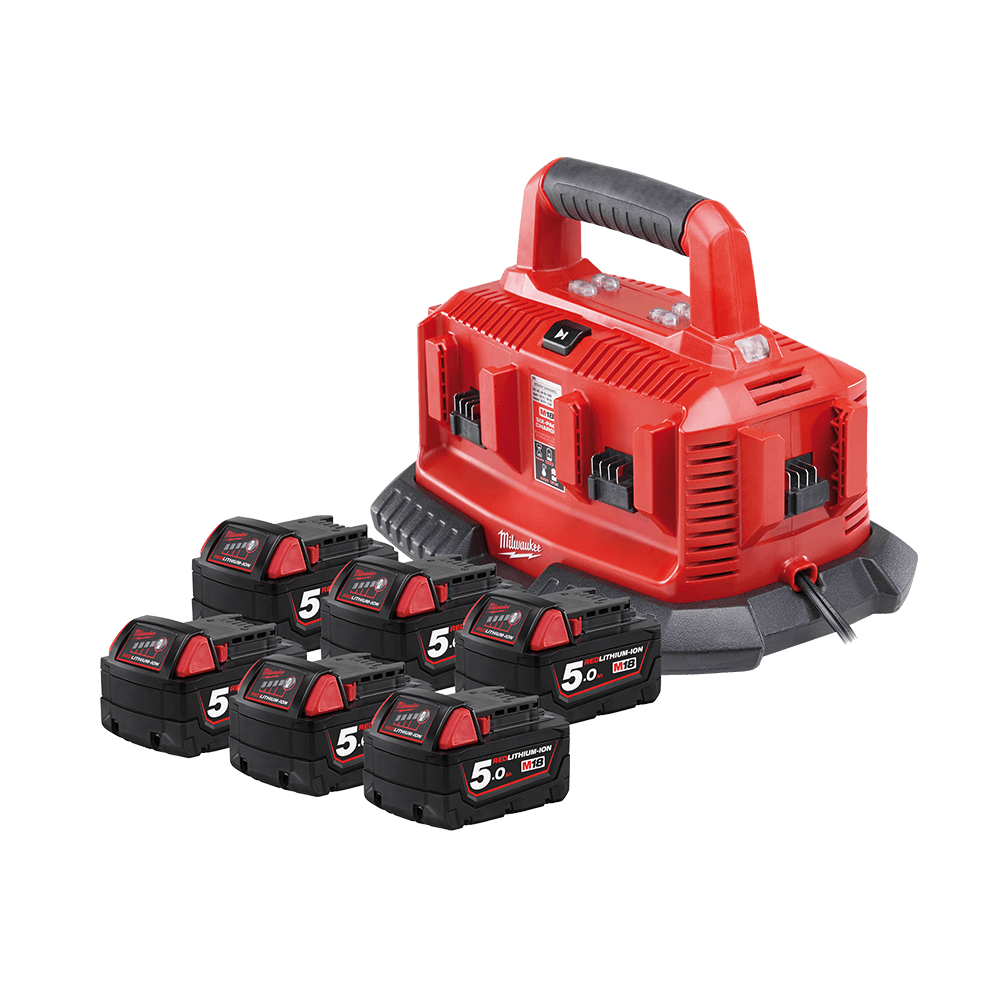 M18 REDLITHIUM-ION 5.0AH SIX BAY STARTER PACK 525644 M18SP506B