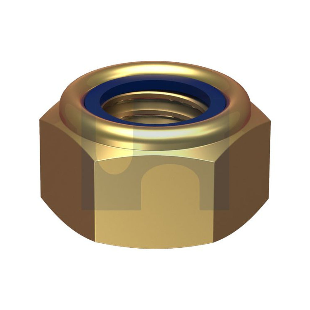 Nyloc Hex Nut Zinc Yellow Passivate Din985/Class 8 M20 - Pk 50_40093159_NN08YCM20