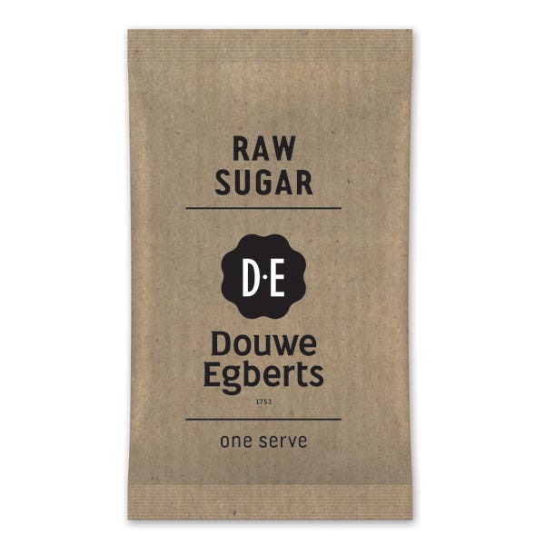 Douwe Egberts Sugar Raw Single Serve Sachets Box 2000 87000975 1671832