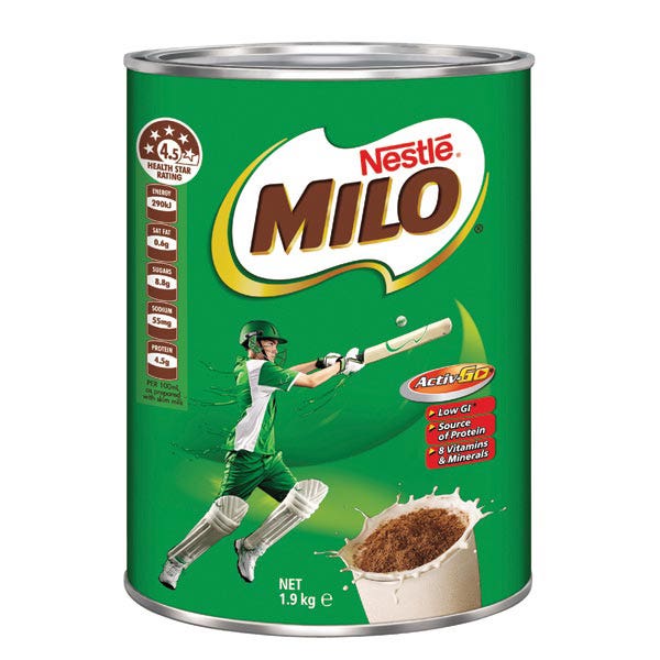 Milo Powdered Drink Can 1.9kg 87000703 102296