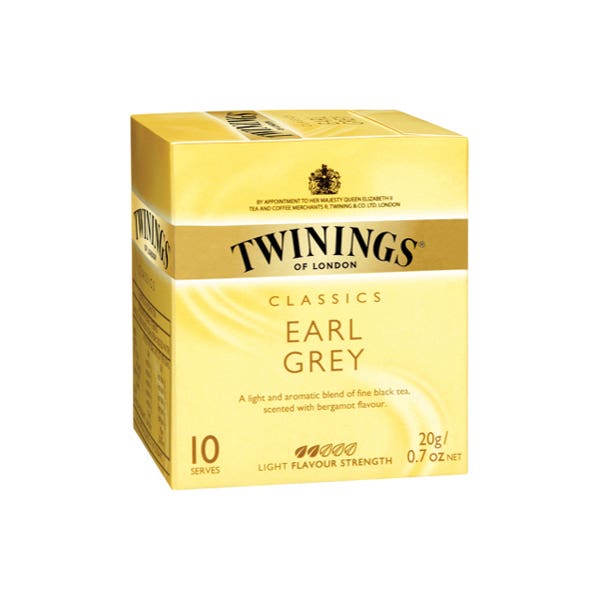 Twinings Tea Bags Earl Grey Enveloped Pack 10 87001045 80026