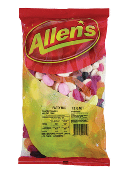 Allens Lollies Party Mix 1.3Kg 87000019 109099