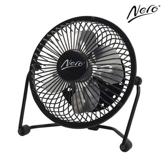 Nero Usb Powered 10cm Mini Desk Fan 530069901 749901