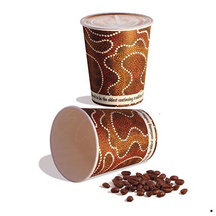 Food Service Indigenous Single Wall Hot Cup 285Ml 8Oz 1000 1038937 8TFSW-INDIGC