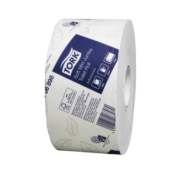 Tork Advanced 2306898 Mini Jumbo Toilet Paper 2 Ply T2 200M Ctn 12 1025380 2306898