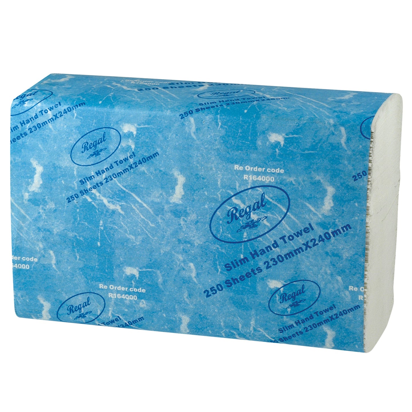 Regal Hand Towel Slimline R164000 250 Sheet 24x23x8cm Pack 16 530267400 R164000