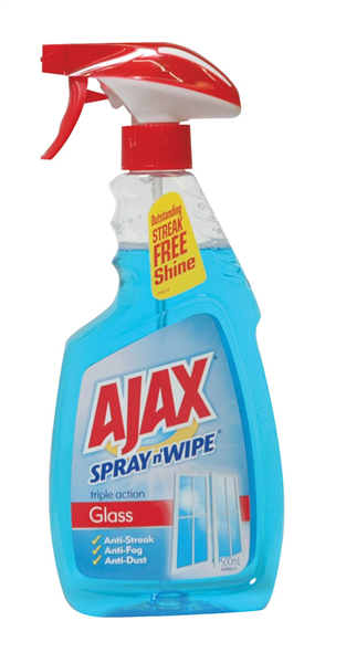 Ajax Spray And Wipe Glass Cleaner Trigger 500Ml 530301100 1224525