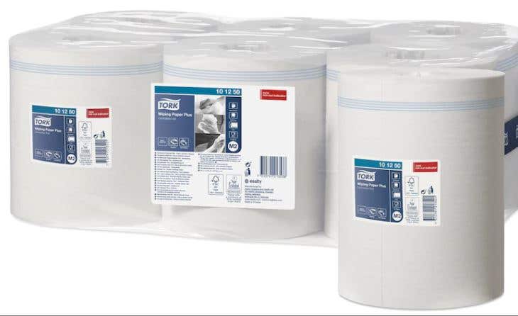 Tork Centrefeed Wiping Paper m2 160M Box 6 530362200 101250