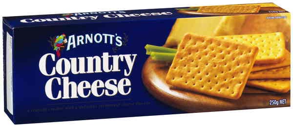 Arnotts Biscuits Country Cheese 250g 87000092 100510