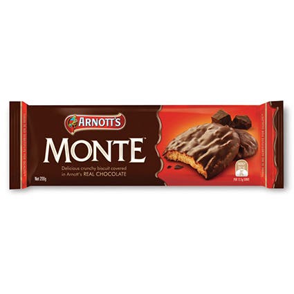 Arnotts Biscuits Chocolate Monte 200g 87000082 206410