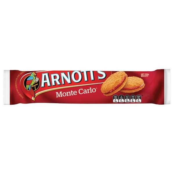 Arnotts Biscuits Monte Carlo 250g 87000122 162710