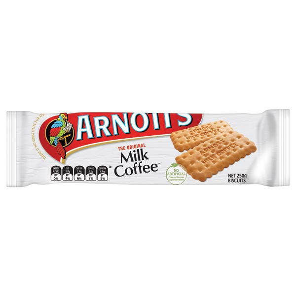 Arnotts Biscuits Milk Coffee 250g 530414200 983533