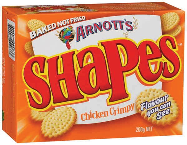 Arnotts Biscuits Shapes Chicken Crimpy 175g 87000138 983256