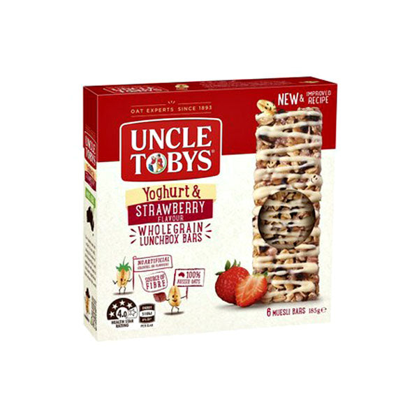 Uncle Tobys Yoghurt Top Strawberry Muesli Bar 6 Pack_9010070_12403743
