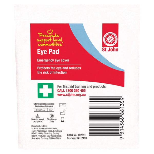 First Aid Eye Pad 530912000 SS854110