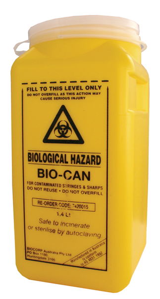 Sharps Disposable Container 1.4L 70001300 SD1400