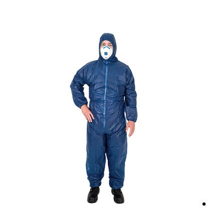 Coverall Disposable Sms Blue 2Xl 9029446 DOBSMS2XL