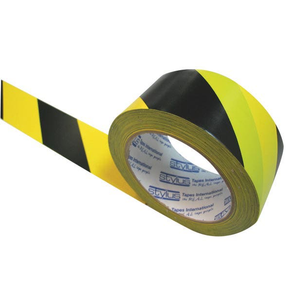Stylus 471 Hazard Warning Pvc Tape 48mm X 33M Yellow And Black 38981500 4492