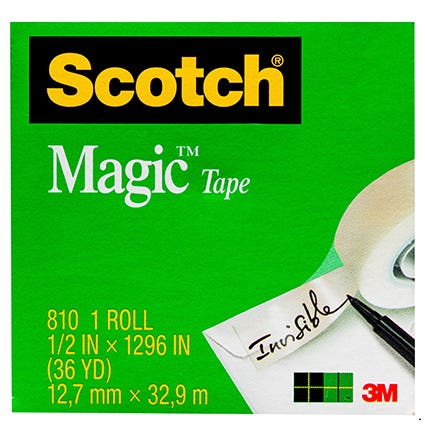 Scotch Magic Tape 810 12mmx33M Refill 38932000 26094
