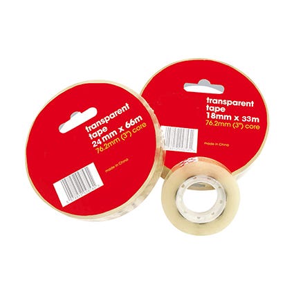 Transparent Office Tape 24mm x 66m 38953000 87262