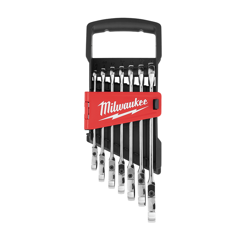 Combination Wrench Set Ratcheting 7 Piece Metric Milwaukee 537079 48229529