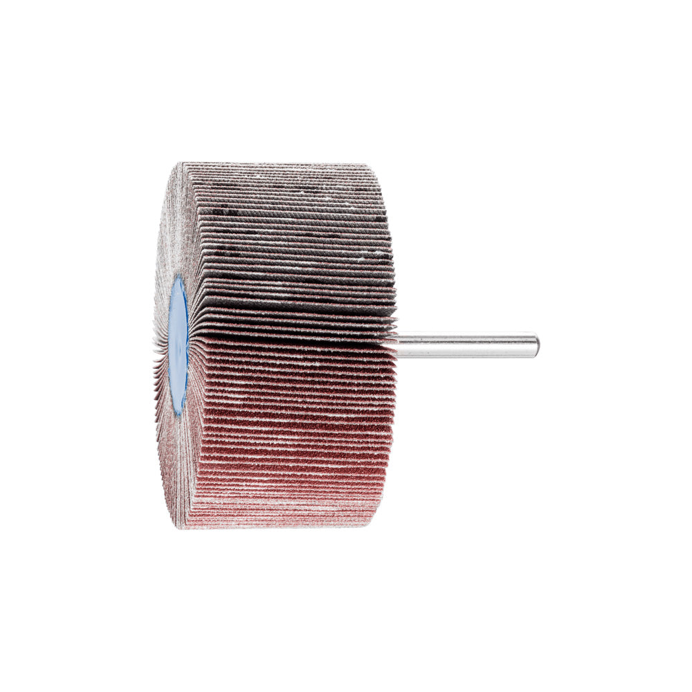 Alum oxide mounted flap wheel F 80x40 mm shank 6 mm A120 fine grind/finish_40108292_44515126