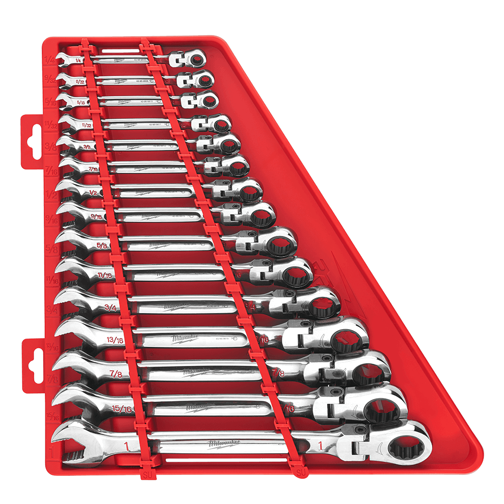 Milwaukee WRENCH RATCHETING FLEX 15PC SET SAE 541753 48229413